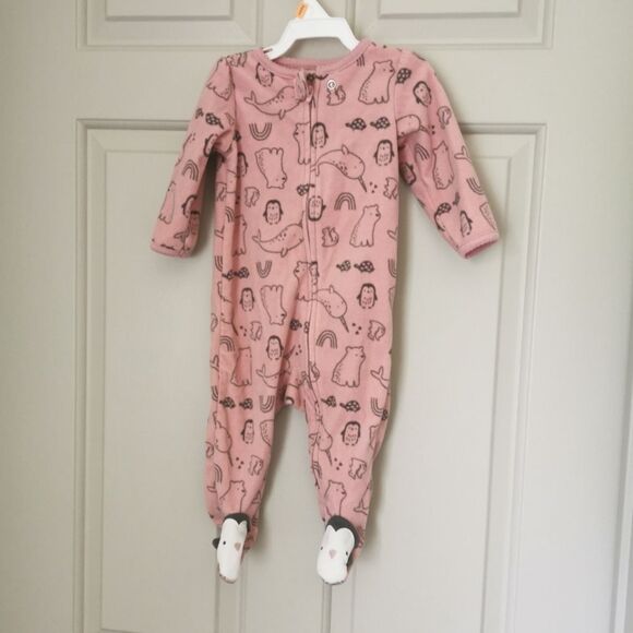 3/$10 simple joys fleece sleeper size 3-6 m - Picture 1 of 4